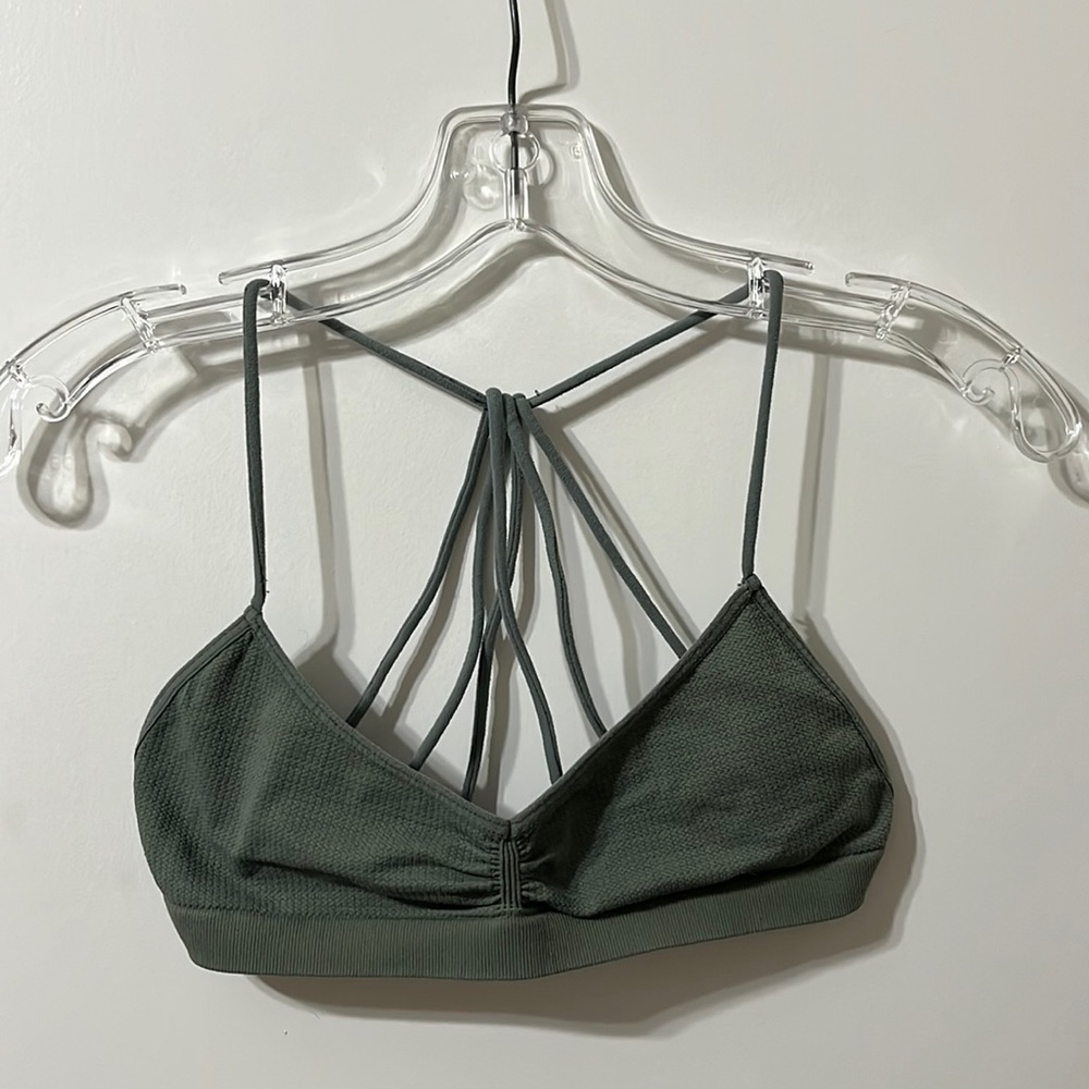 forest green bralette from free people
